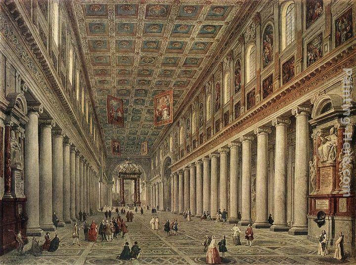 Giovanni Paolo Pannini Interior of the Santa Maria Maggiore in Rome
